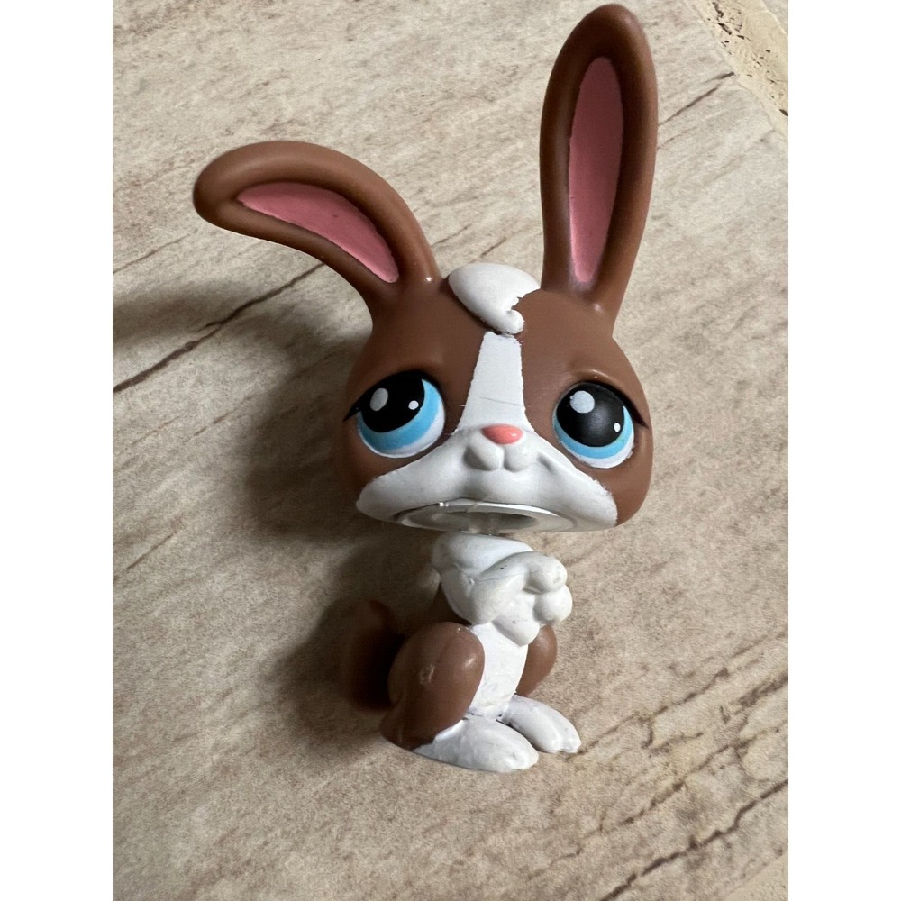 Hasbro Littlest Pet Shop Rabbit Figure Brown #121 Cake Topper LPS‎ 121 Bunny